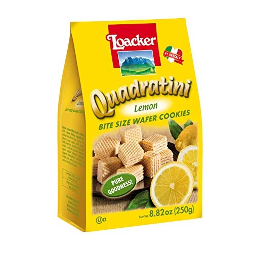 Loacker Quadratini Lemon Wafers, 8.83 Oz