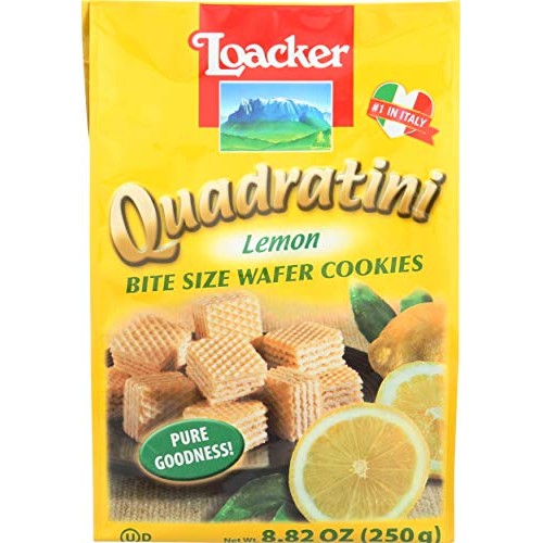 Loacker Quadratini Lemon Wafers, 8.83 Oz