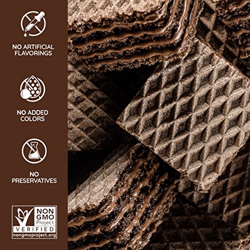 Loacker Quadratini Premium Double Choc Wafer Cookies, 250g/8.82oz