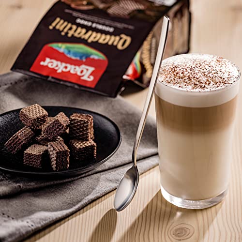 Loacker Quadratini Premium Double Choc Wafer Cookies, 250g/8.82oz