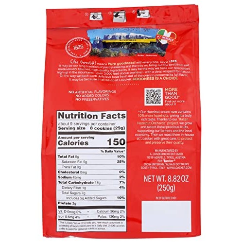 Loacker, Wafer Minis Hazelnut, 8.82 Ounce