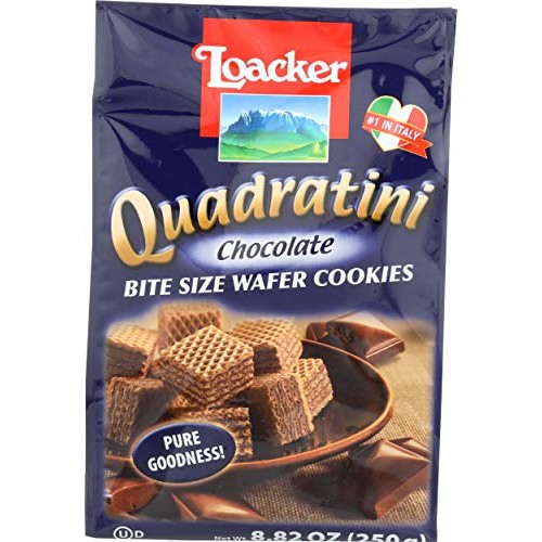 Loacker Wafer Quadratini Chocolate Cream, 8.82 Oz