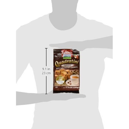 Loacker Wafer Quadratini Espresso, 7.76 Oz