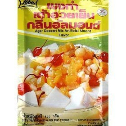 Lobo Brand Thai Agar Dessert / Almond - 4.55 Oz X 5