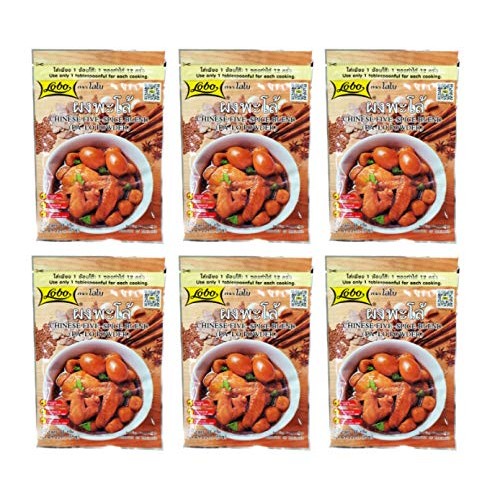 Lobo Chinese Five-Spice Blend - Pa Lo Powder 6 Pack, Total Of 1