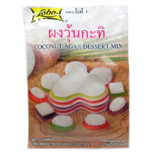 Lobo Coconut Agar Dessert Mix Size 60G2 Oz X 5 Bags Thai Desse