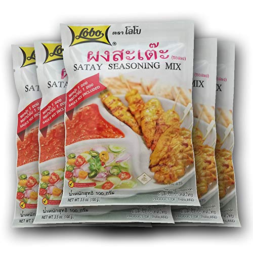 Lobo Thai Satay Seasoning Mix Marinate Seasoning &Amp; Peanut Sauce