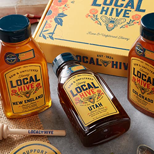Local Hive, Winter Bliss Gift Box, Raw And Unfiltered Honey, Uni