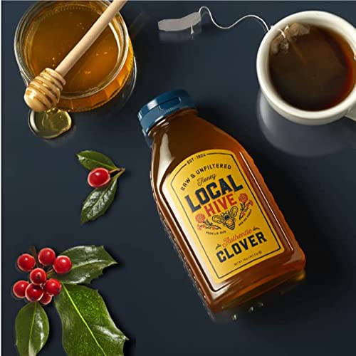 Local Hive Authentic Clover Raw & Unfiltered Honey, 16oz