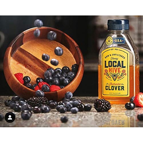 Local Hive Authentic Clover Raw & Unfiltered Honey, 16oz