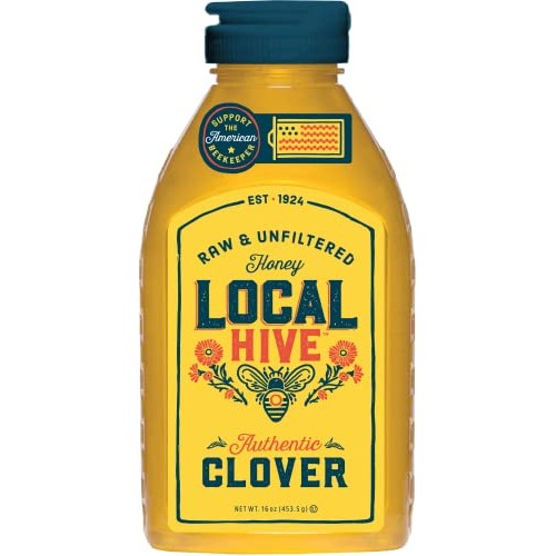 Local Hive Authentic Clover Raw & Unfiltered Honey, 16oz