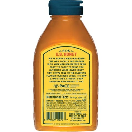 Local Hive Authentic Wildflower Raw &Amp; Unfiltered Honey, 16Oz