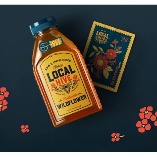 Local Hive Authentic Wildflower Raw &Amp; Unfiltered Honey, 16Oz