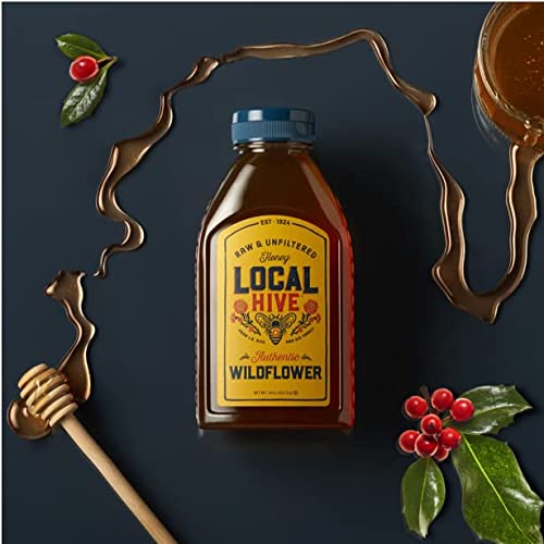 Local Hive Authentic Wildflower Raw &Amp; Unfiltered Honey, 16Oz