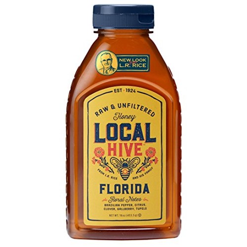 Local Hive Florida Raw &Amp; Unfiltered Honey, 16Oz