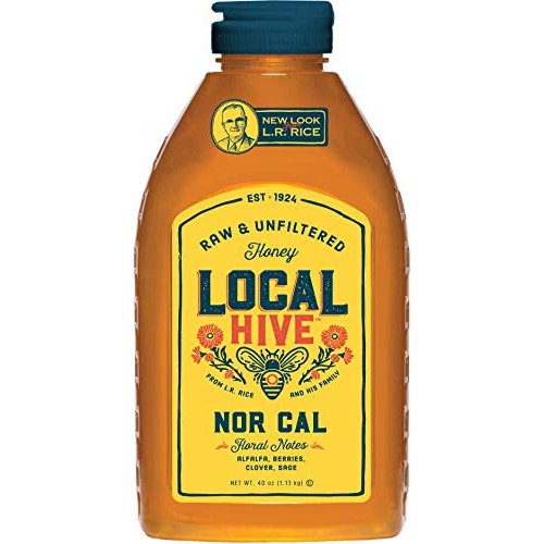 Local Hive From L.R Rice, Raw Honey, Pure And Unfiltered, Local