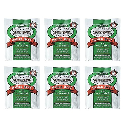 Louies Italian Beef Seasoning, 3-Ounce Pack Of 6