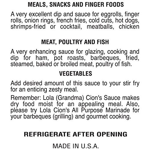 Lola Cions Mandarin Orange Sauce 8.5 Oz. All Natural, Gluten-