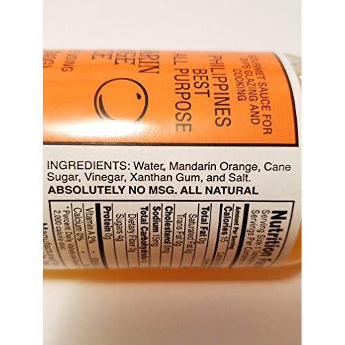 Lola Cions Mandarin Orange Sauce 8.5 Oz. All Natural, Gluten-