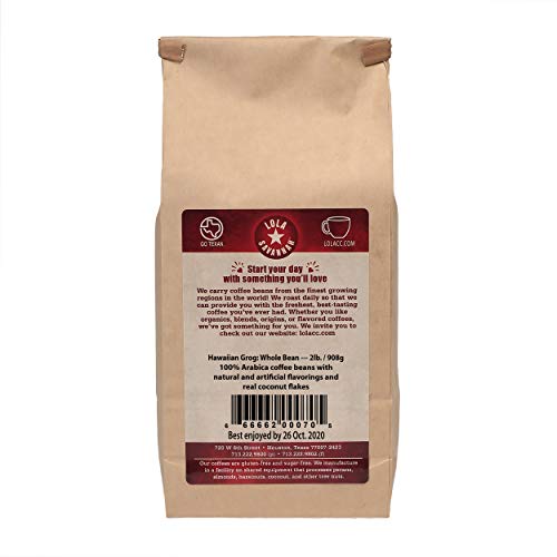 Lola Savannah Hawaiian Grog Whole Bean Coffee - Roasted Arabica