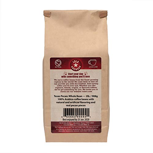 Lola Savannah Texas Pecan Whole Bean Coffee - Arabica Beans Comb