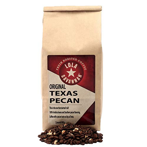 Lola Savannah Texas Pecan Whole Bean Coffee - Arabica Beans Comb