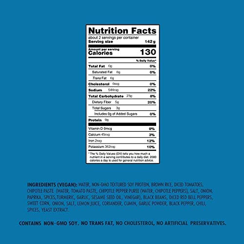 Loma Linda Chipotle Bowl With Black Beans 6 X 10 Oz Net Wt 60 Oz,