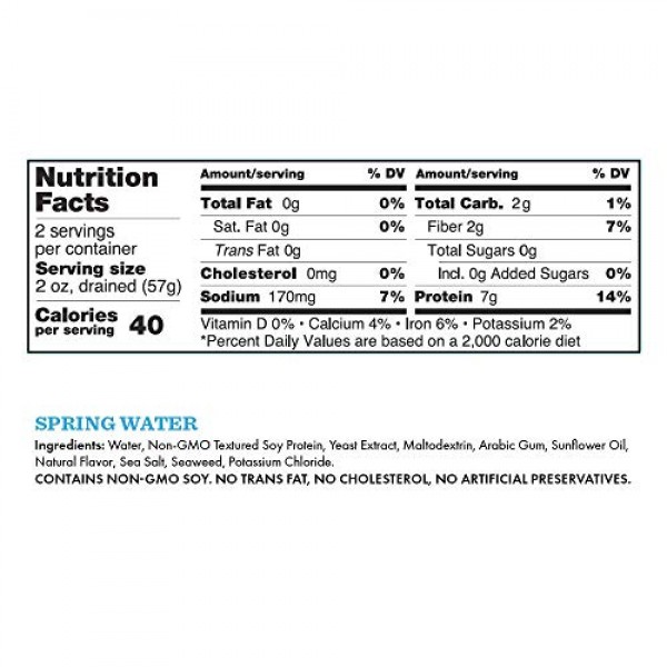 Loma Linda Tuno - Plant-Based - Spring Water 5 oz. Pack of 12...