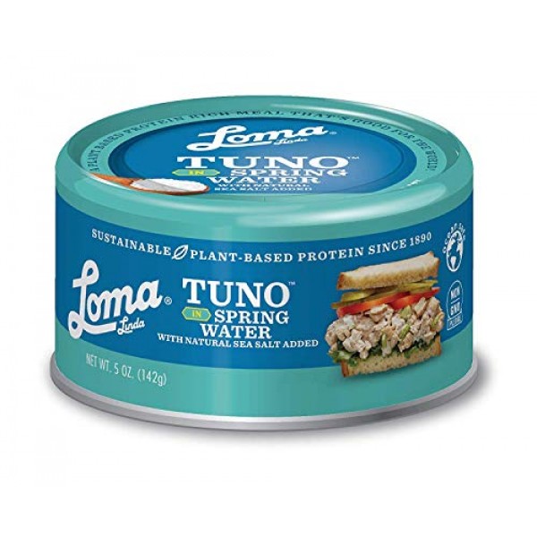 Loma Linda Tuno - Plant-Based - Spring Water 5 oz. Pack of 6...