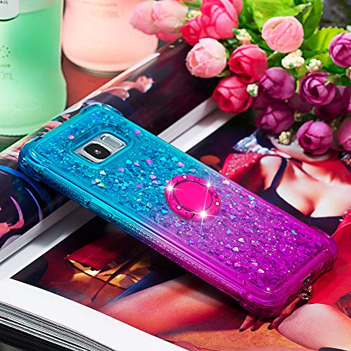 Lomogo Case For Galaxy S8 Glitter Silicone, Shockproof Soft Rubb