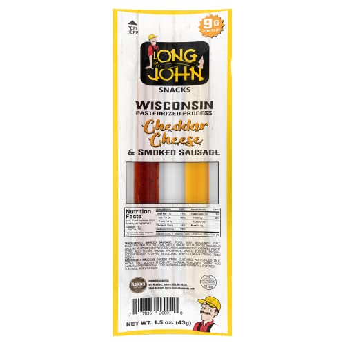 Long John Snacks Cheddar Cheese & Smoked Sausage Sticks - 1.5 oz...