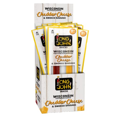 Long John Snacks Cheddar Cheese & Smoked Sausage Sticks - 1.5 oz...