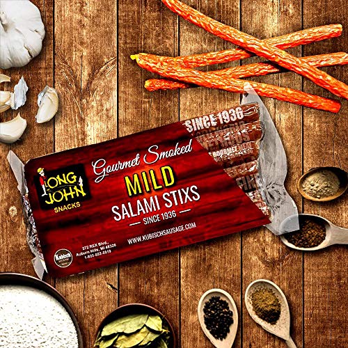 Long John Snacks Salami Stixs Mild - 1 Lbs. Packages, Gour