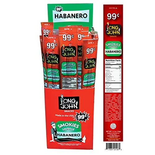 Long John Snacks Smoked Sausage Smokies Teriyaki 24