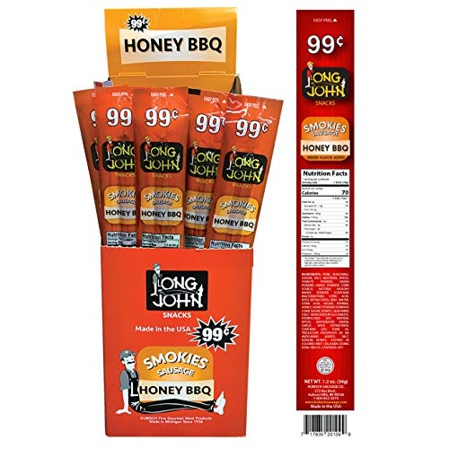 Long John Snacks Smoked Sausage Smokies Teriyaki 24