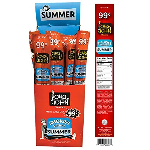 Long John Snacks Smoked Sausage Smokies Teriyaki 24