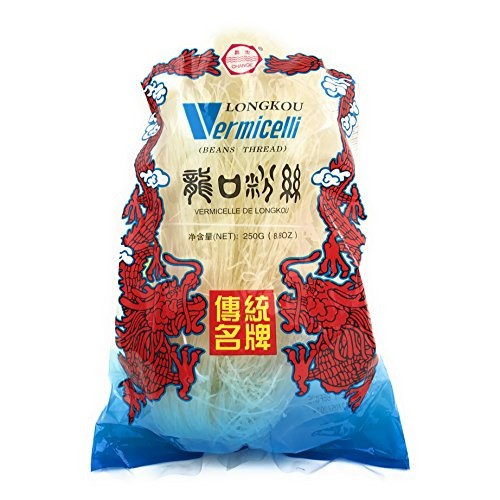 Longkou Vermicelli Beans Thread Asian Noodles, 8.80Oz 3 Packs