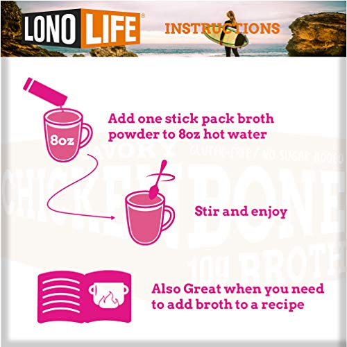 Lonolife Thai Curry Beef Bone Broth Powder With 10G Protein, Pal