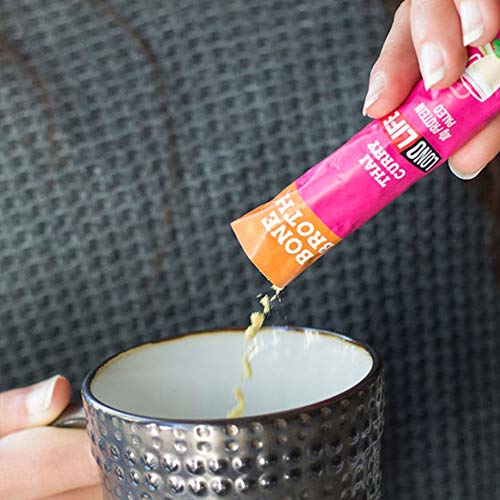 Lonolife Thai Curry Beef Bone Broth Powder With 10G Protein, Pal