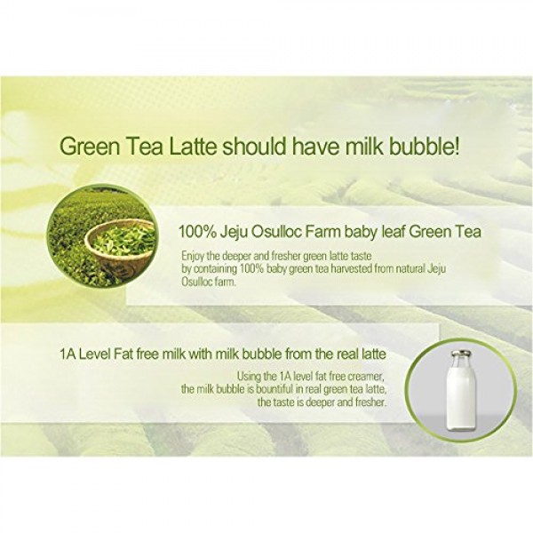 [Lookas Nine]Green Tea Latte 30T 1Box Jeju Osulloc Farm Green Te...