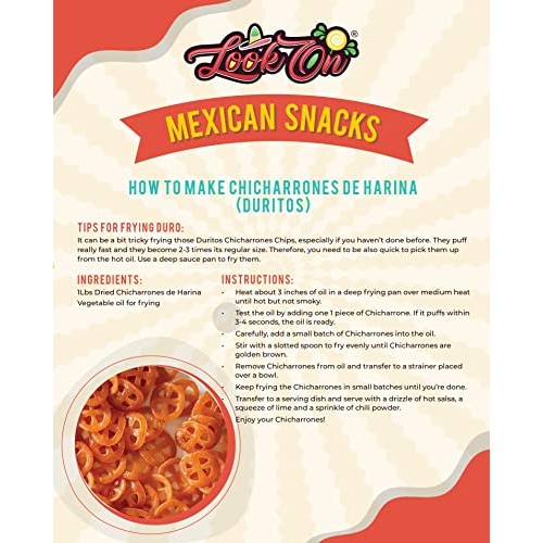 LookOn Duritos Duros 2LB - Wheat Pinwheels Snacks - Fritura De...