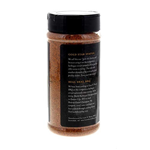 Loot N Booty Bbq Gold Star Chicken Rub 13 Oz Shaker