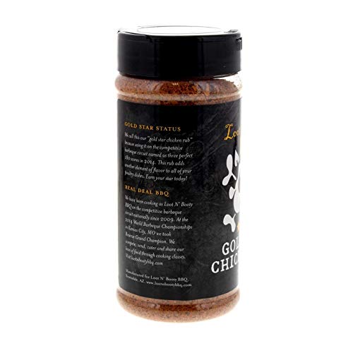 Loot N Booty Bbq Gold Star Chicken Rub 13 Oz Shaker