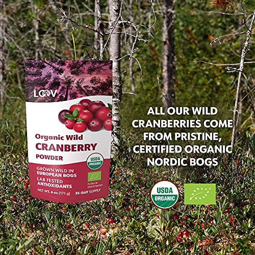 Loov Organic Wild Cranberry Powder, 100% Whole Organic Cranberry