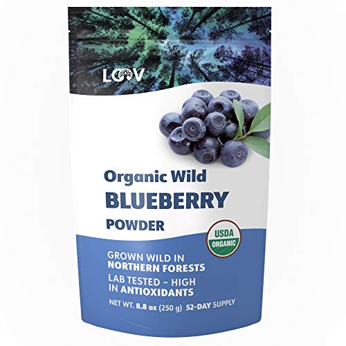Organic Wild Blueberry Powder, Wild-Crafted From Nordic Forests,