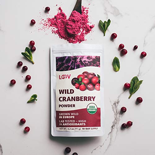 Organic Wild Cranberry Powder, 100% Whole Organic Cranberry Frui