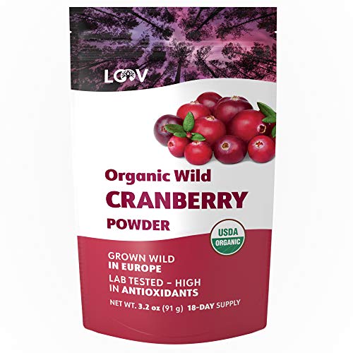Organic Wild Cranberry Powder, 100% Whole Organic Cranberry Frui
