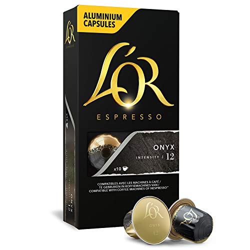 Lor Espresso Pods, 100 Capsules Espresso Onyx, Single Cup Alumi