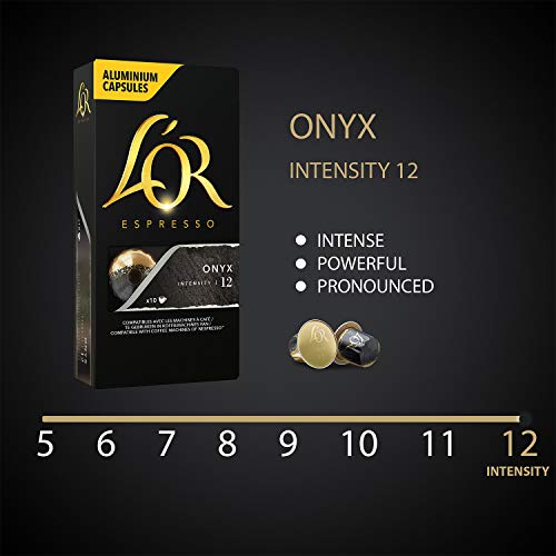 Lor Espresso Pods, 100 Capsules Espresso Onyx, Single Cup Alumi