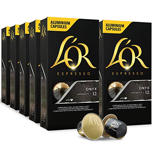 Lor Espresso Pods, 100 Capsules Espresso Onyx, Single Cup Alumi